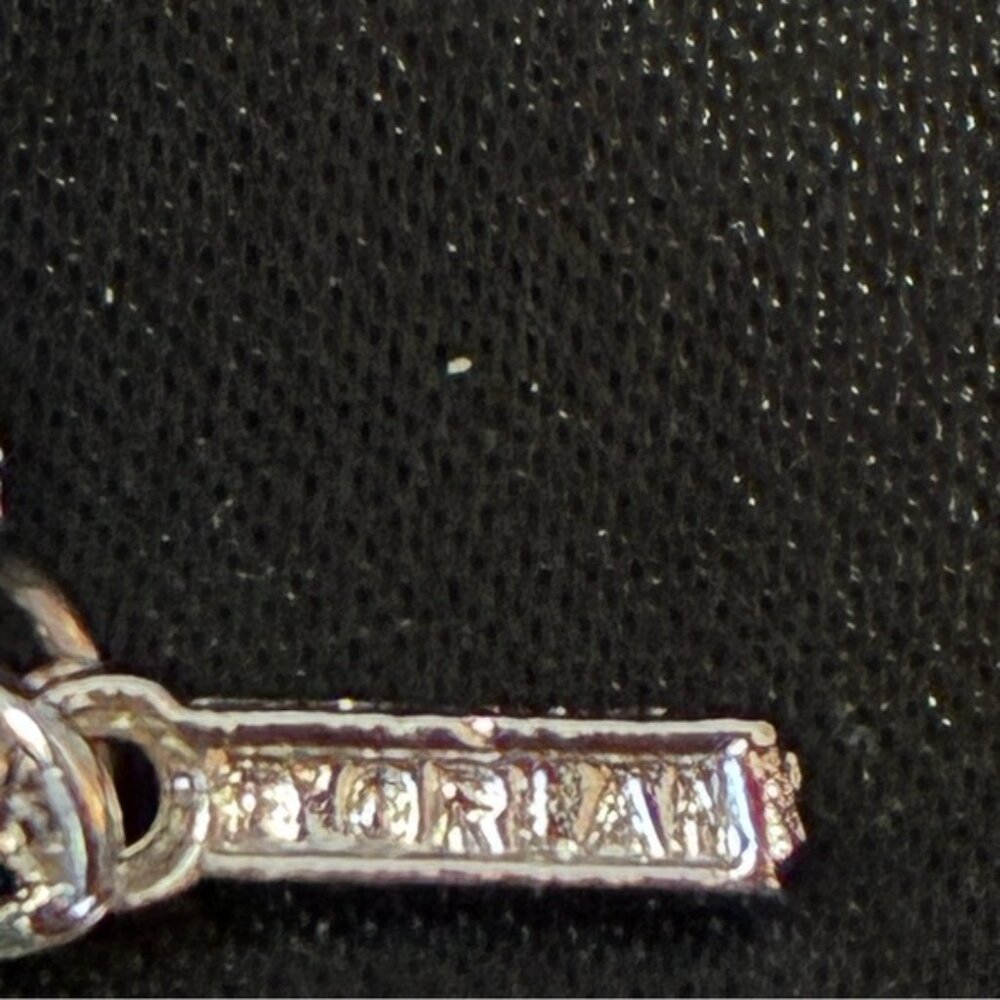D'Orlan Silver Tone Multi Chain Waterfall Necklace 7 Strand - Picture 9 of 12